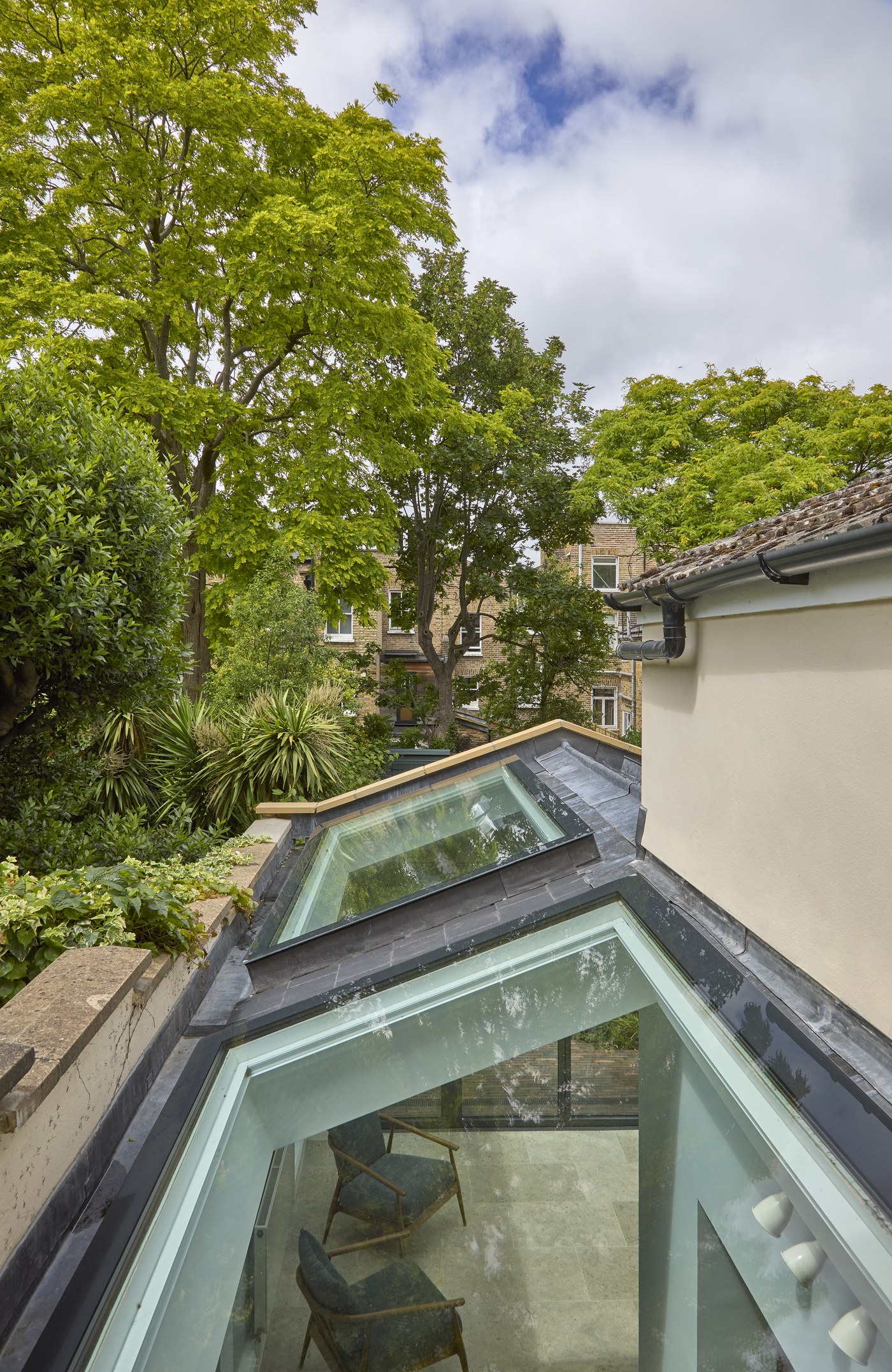 New lead roof and rooflights over the extension at Ceylon Road